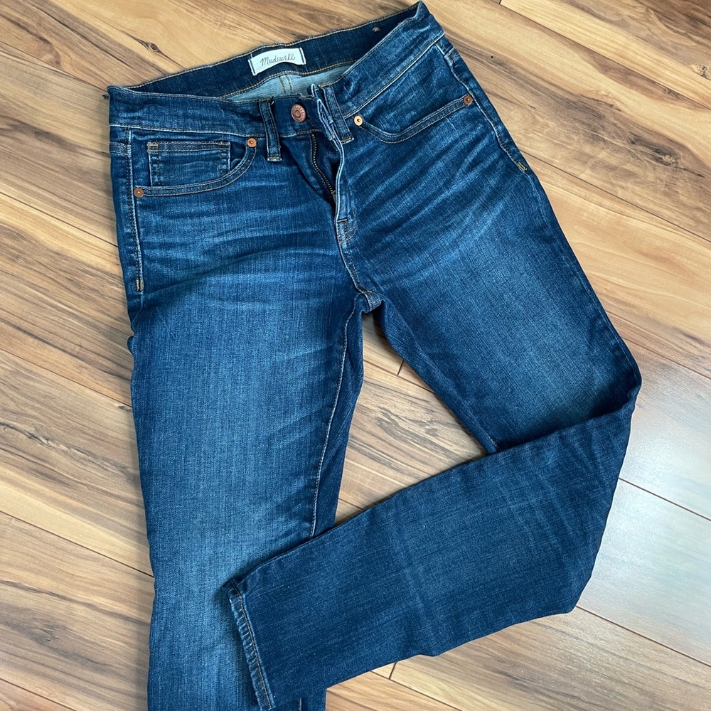 Madewell Women's Skinny Jeans - Dark Blue